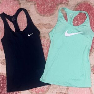 🚫SOLD🚫Nike Women's Racerback Athletic Tank Tops ~Navy & Mint Green both size XS
